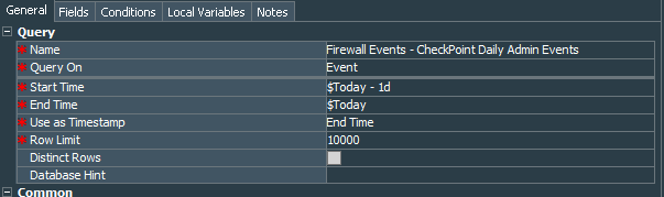 Admin Actions Query General