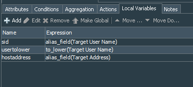 Local User Deleted from the Group Rule 1 Local Variables