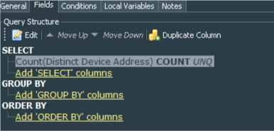 WEF Log Sources Query Fields