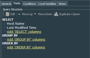 Windows Events - 1 day stale host Query Fields