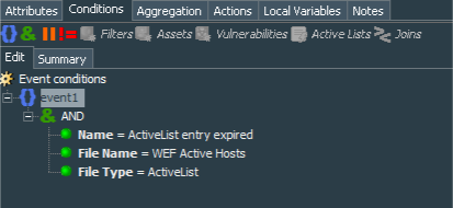 Windows Events - 1 day stale WEF host detected Rule Conditions