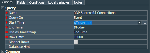 RDP Connection Query General